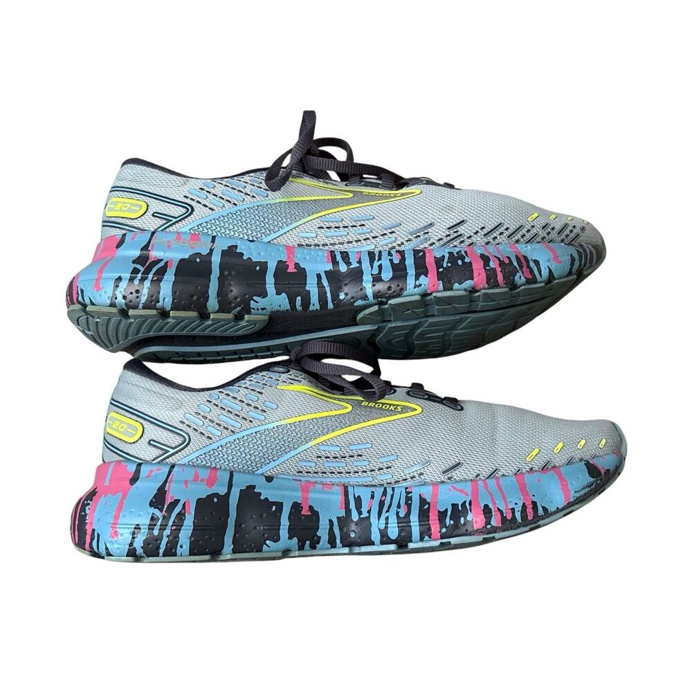 Brooks Glycerin 20 Womens 7 B Blue Running Shoes Cushion Neutral EU 38 Sneakers - Picture 3 of 11
